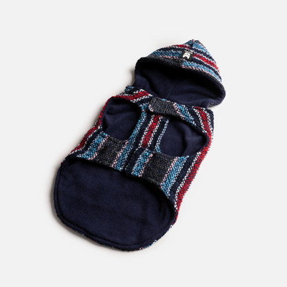 Baja Dog Poncho Hoodie Navy