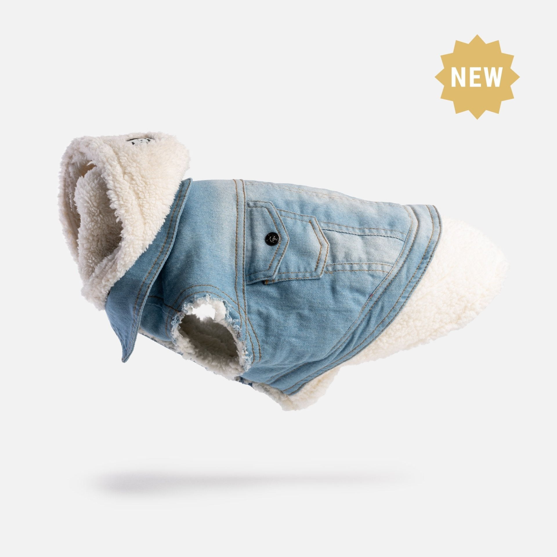 Justin Denim Dog Jacket Blue