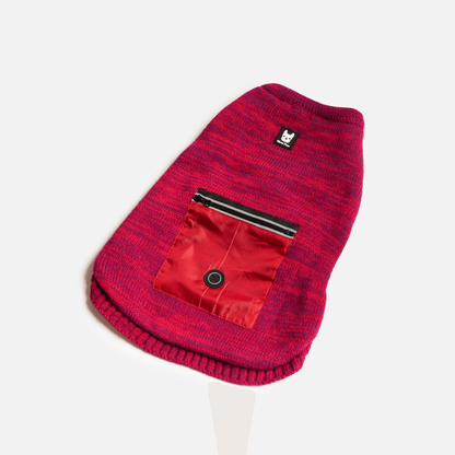 Mia Dog Sweater Red