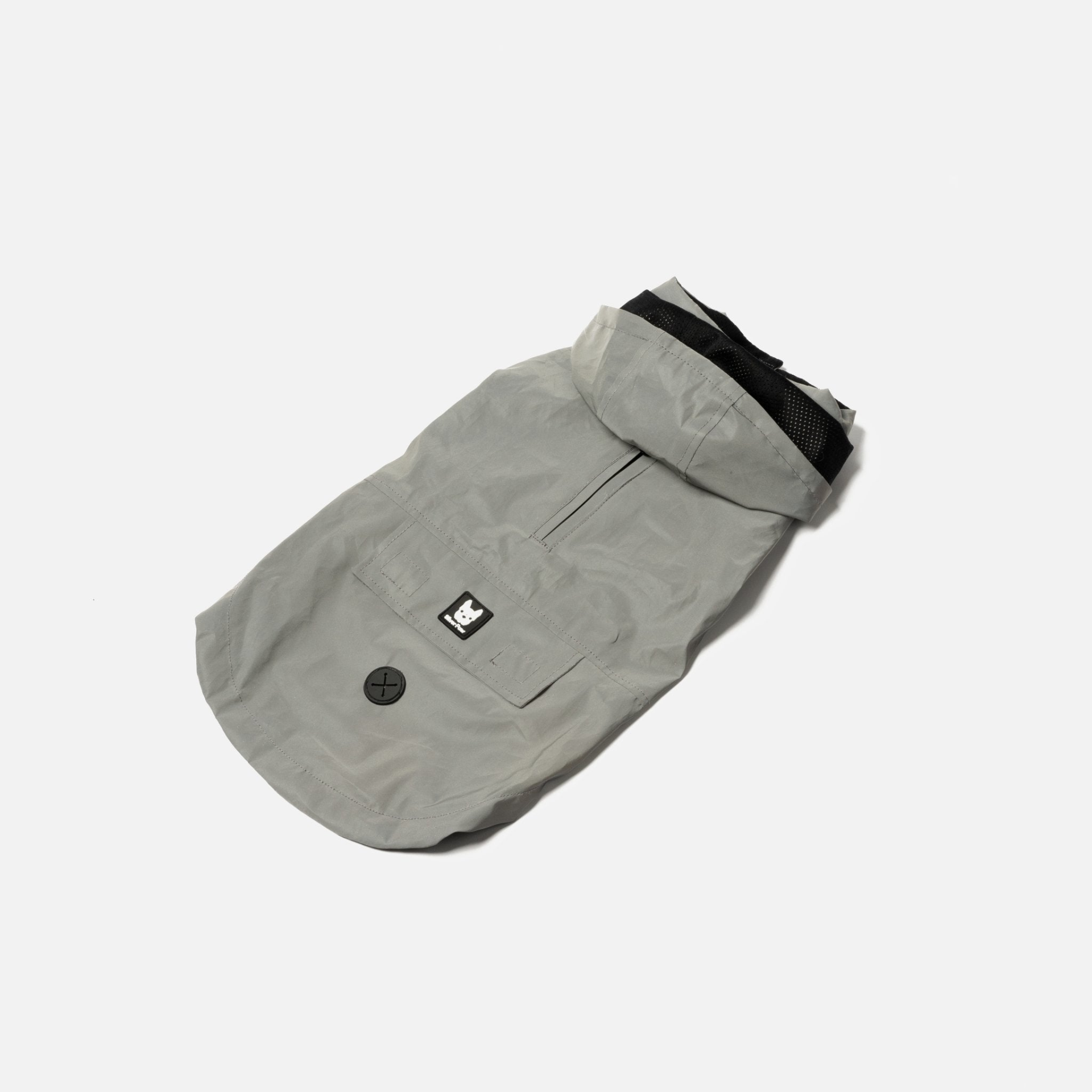 Max Reflective Dog Raincoat Grey