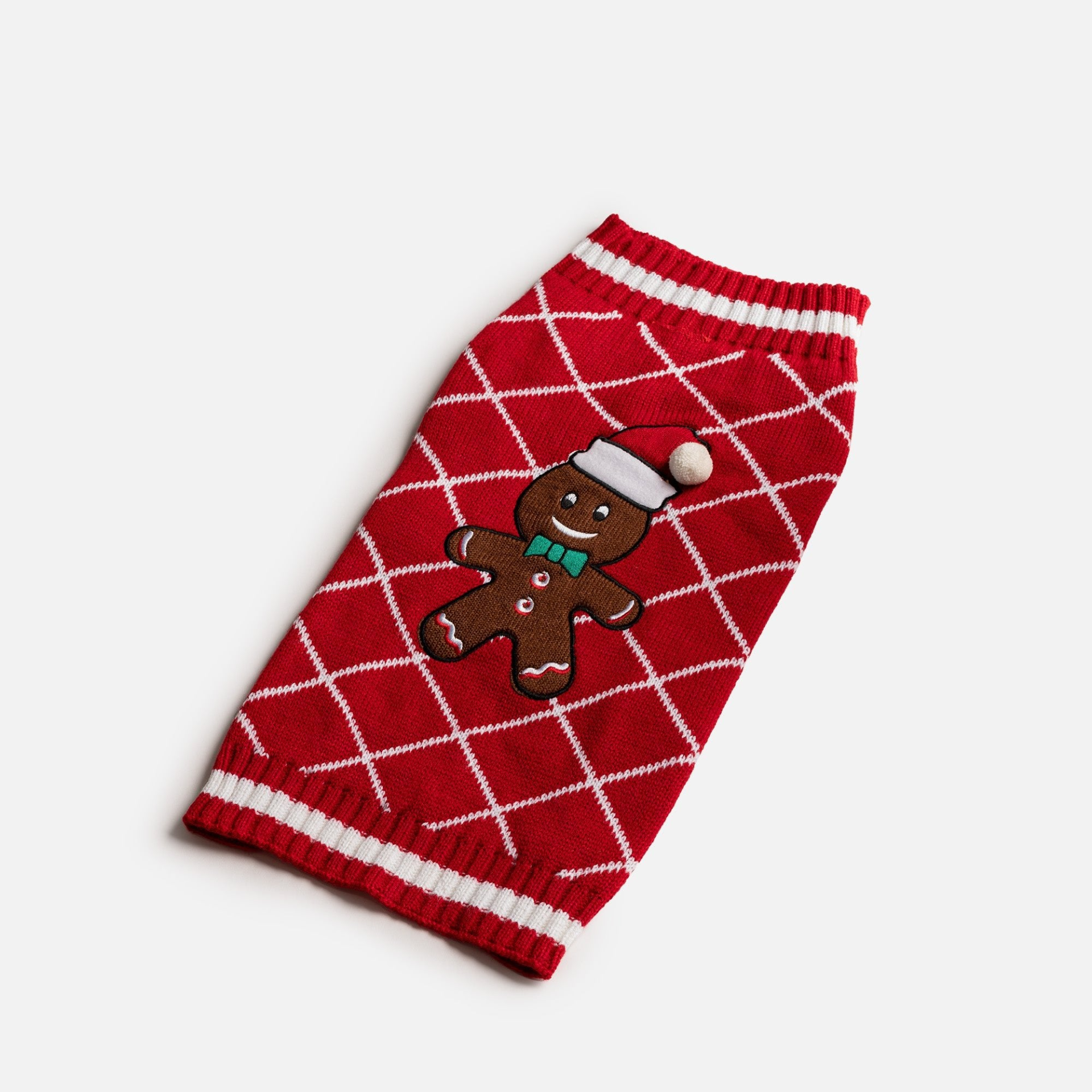 Xmas Gingerbread Dog Sweater