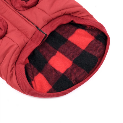 Quilted Plaid Easy Fit Dog Jacket